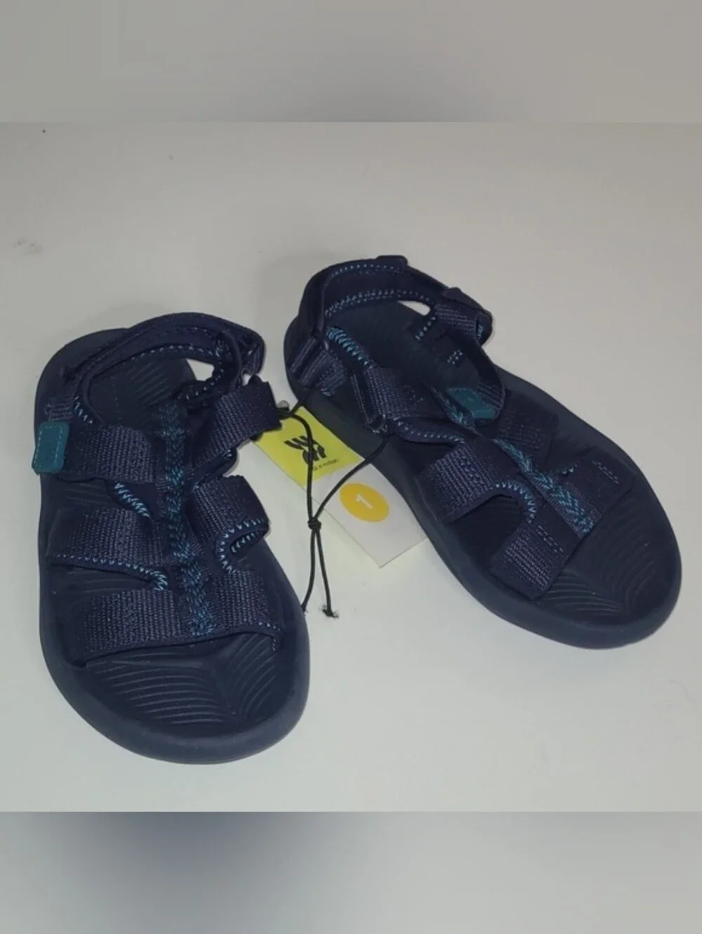 New with tags! All in Motion Boys 1 navy blue summer strap sandals Lumi